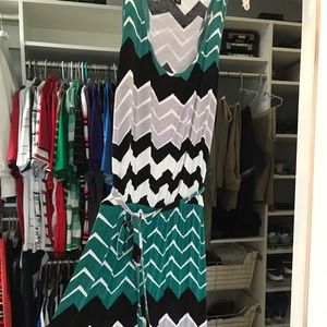 Chevron maxi dress